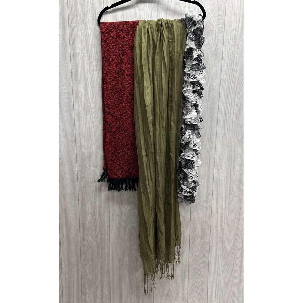 Scarf Custom Bundle‎ (Set of 3) Various Patterns, Materials & Lengths - Set C